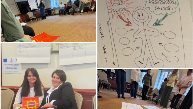 oto: mirkļi no “UNPLUGGED” pedagogu profesionālās kompetences pilnveides kursiem Rīgā, 2026. gada 29.–30. septembrī.